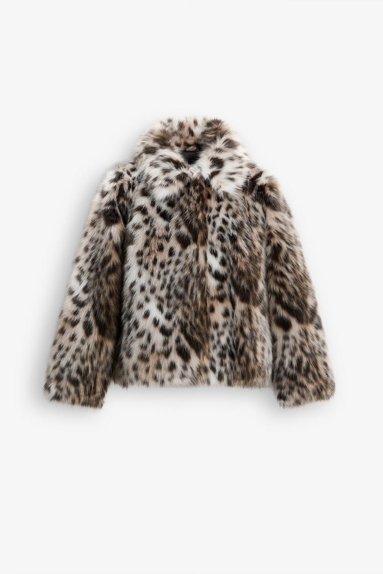 Mallory | Leopard Faux Fur Jacket