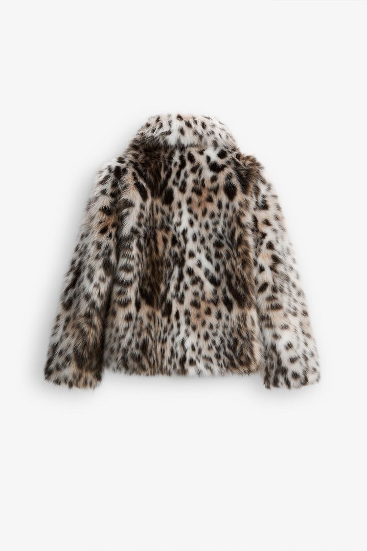 Mallory | Leopard Faux Fur Jacket