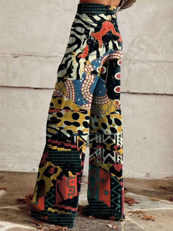 Jora | Eclectic Art Wide-Leg Pants