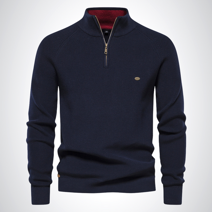 Aiden | Cotton Half-Zip Jumper