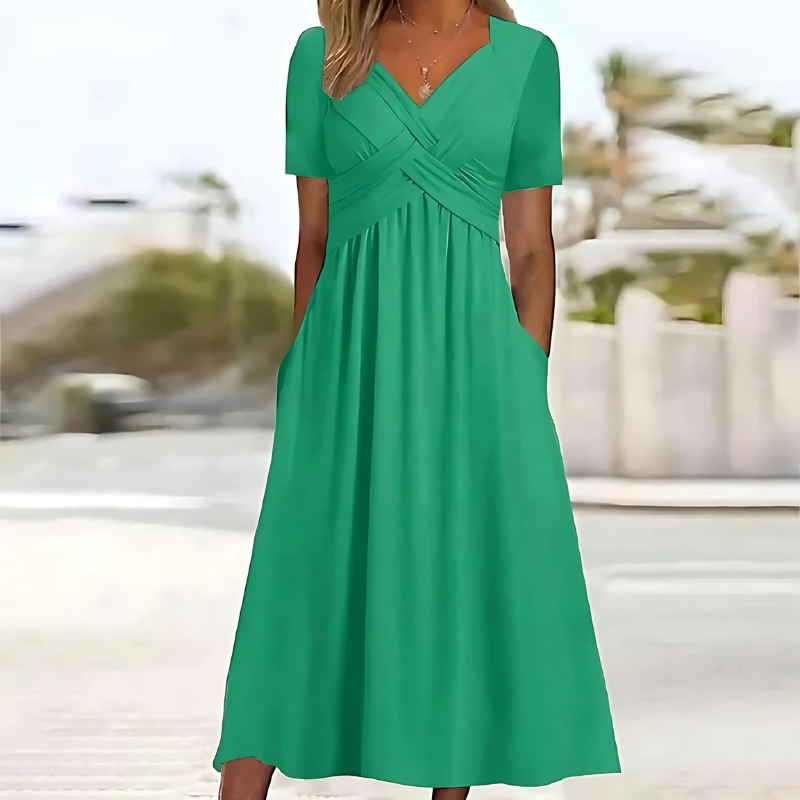 Leia | Elegant Dress with Tummy Coverage