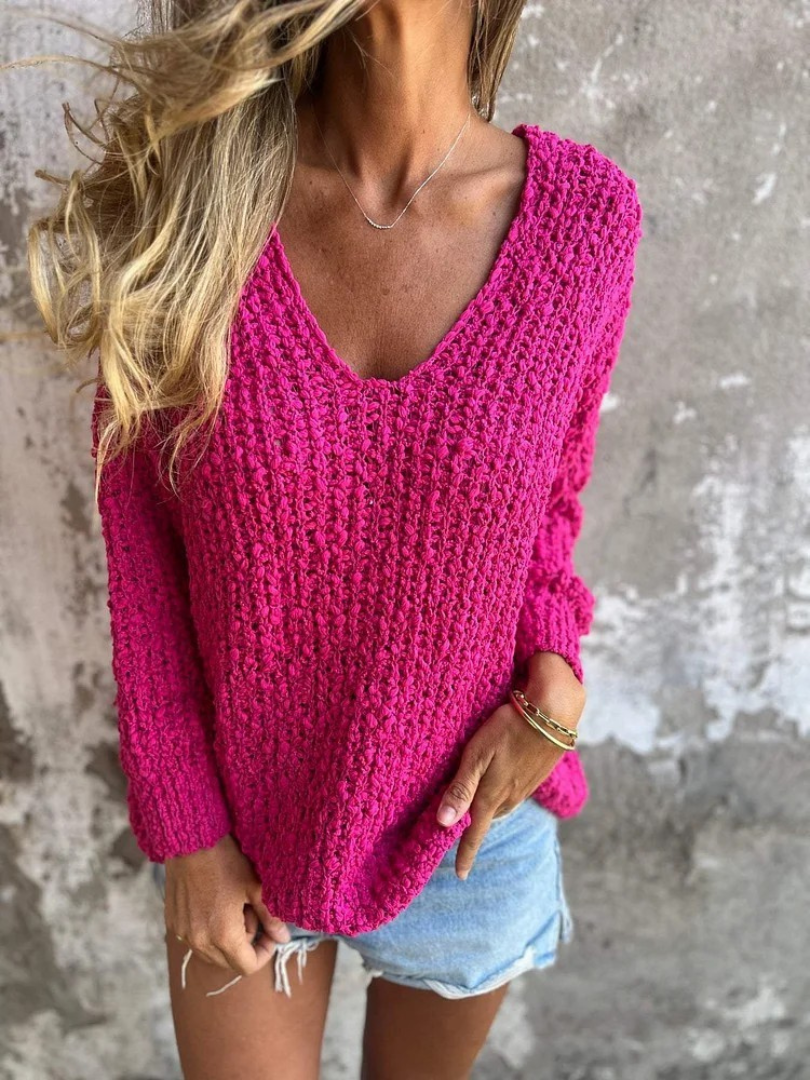 Aliya | Cozy Textured Knit Sweater