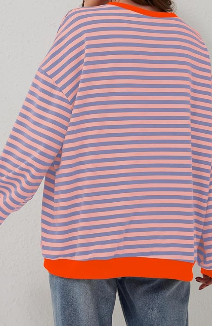 Aine | Striped Oversized Sweater