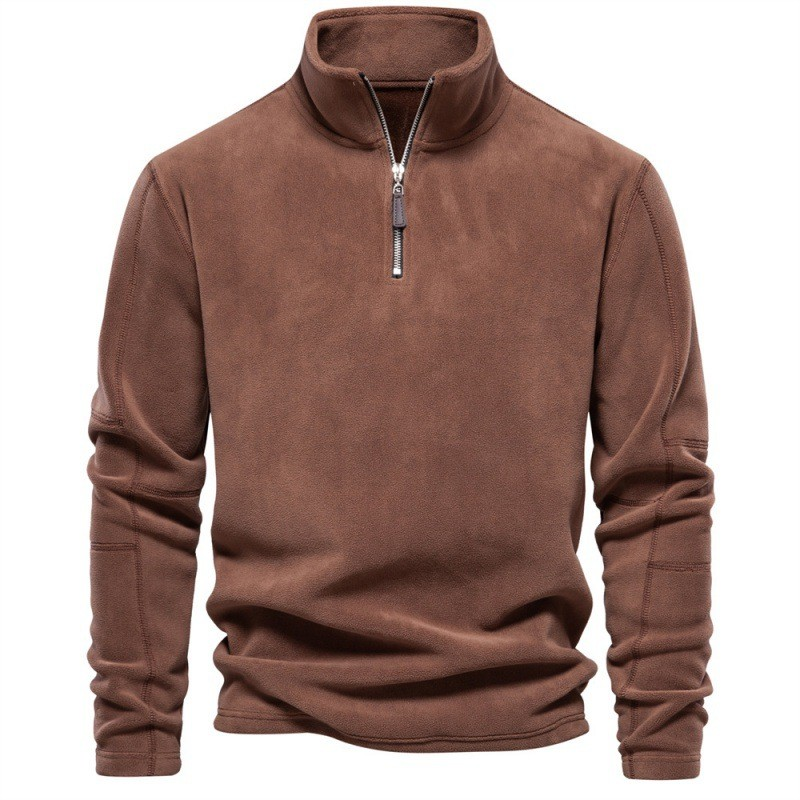 Joshua | Fleece Pullover with Quarter Zipper