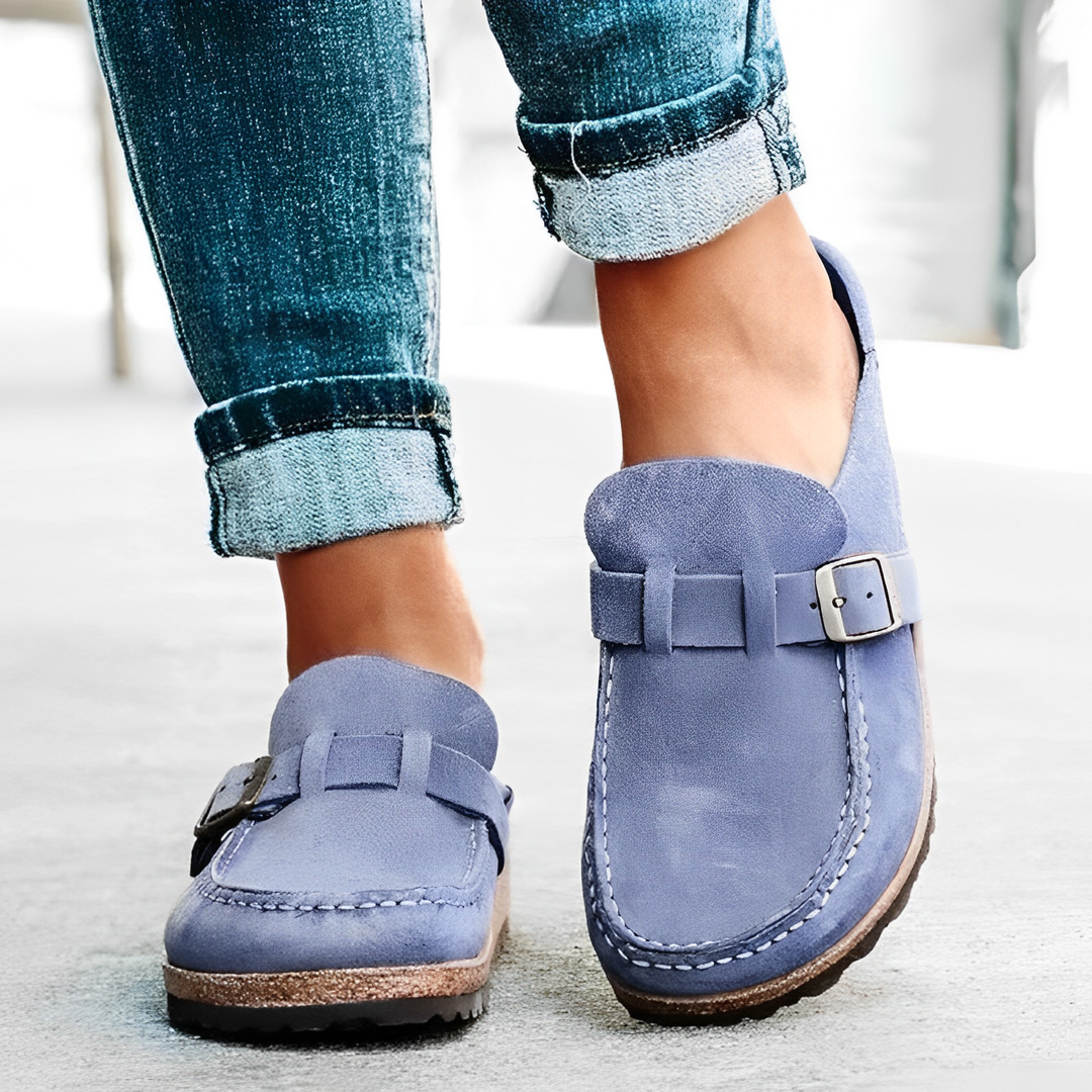 Nora | Orthopedic Leather Serenity Slippers