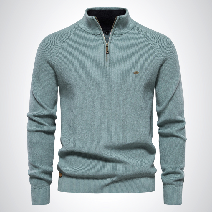 Aiden | Cotton Half-Zip Jumper