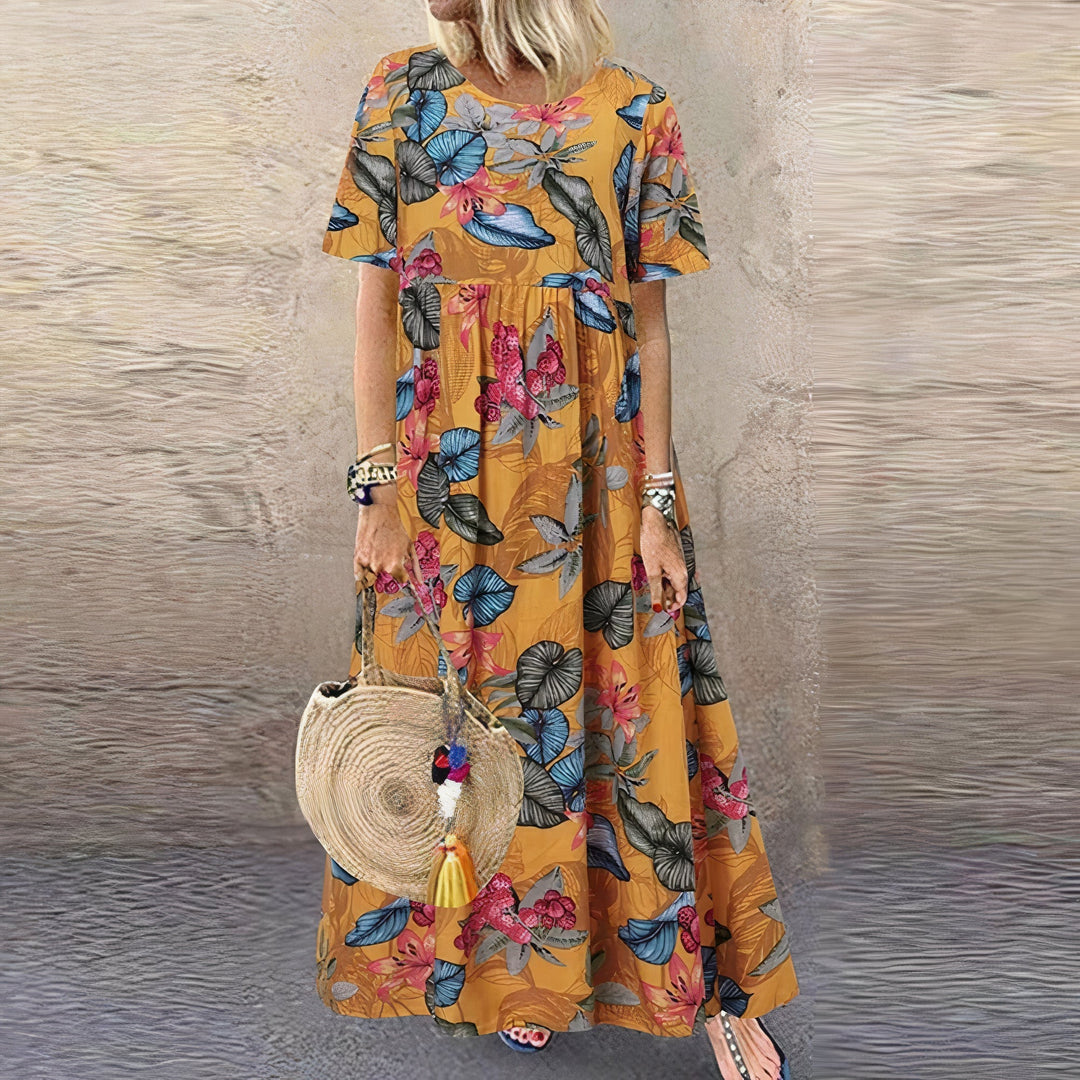 Cassidy | Vibrant Floral Maxi Dress