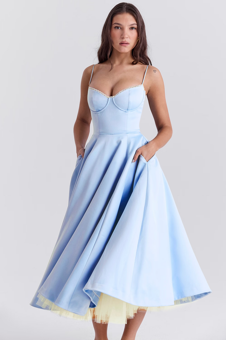 Elouise | Elegant Satin Party Dress