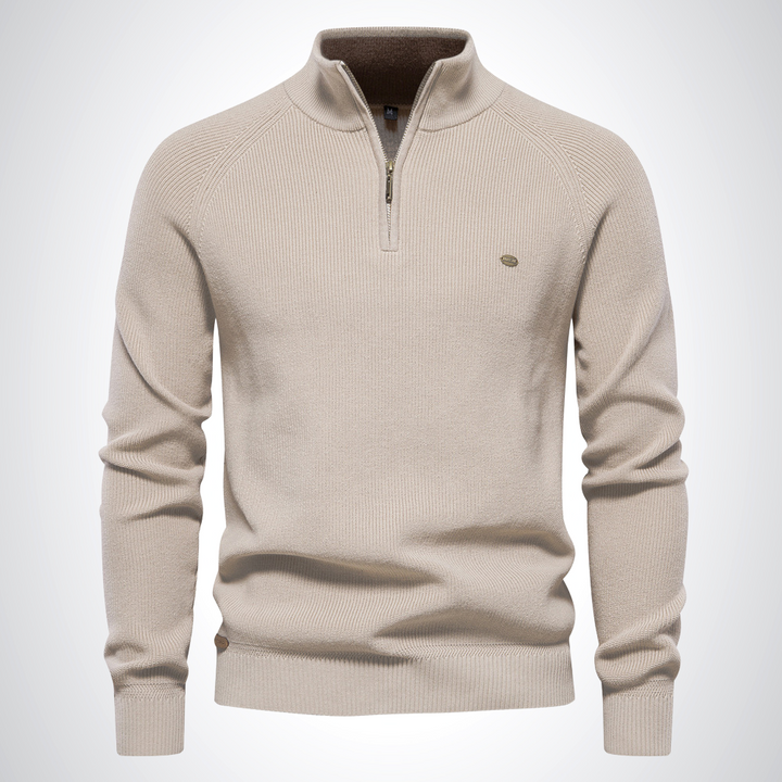 Aiden | Cotton Half-Zip Jumper