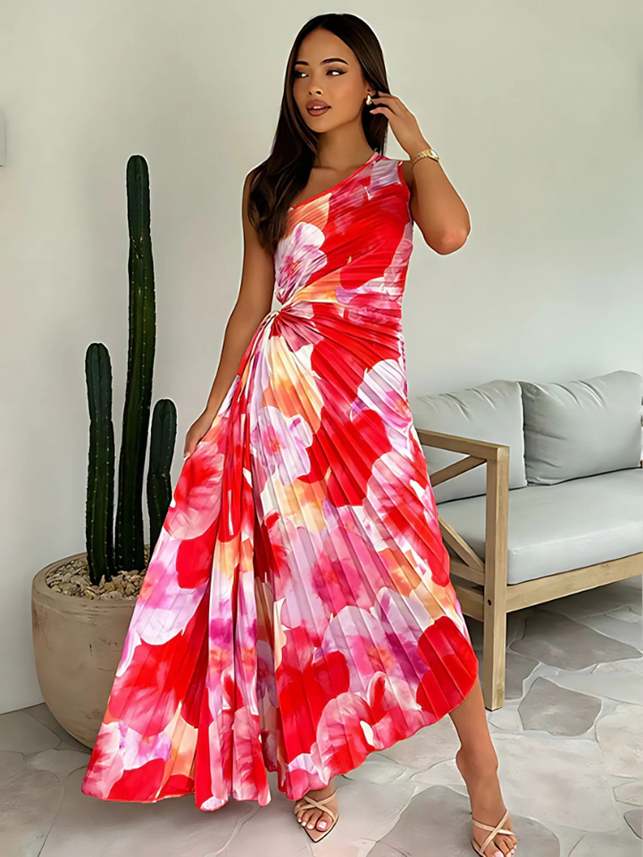 Kylie | Pleated Flowery Dress