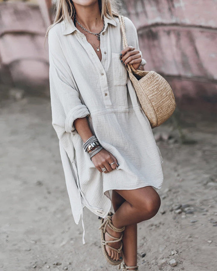 Ollie | Chic Cotton Shirt Dress