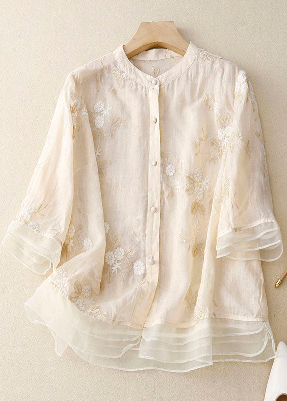 Kenna | Embroidered Cotton Blouse