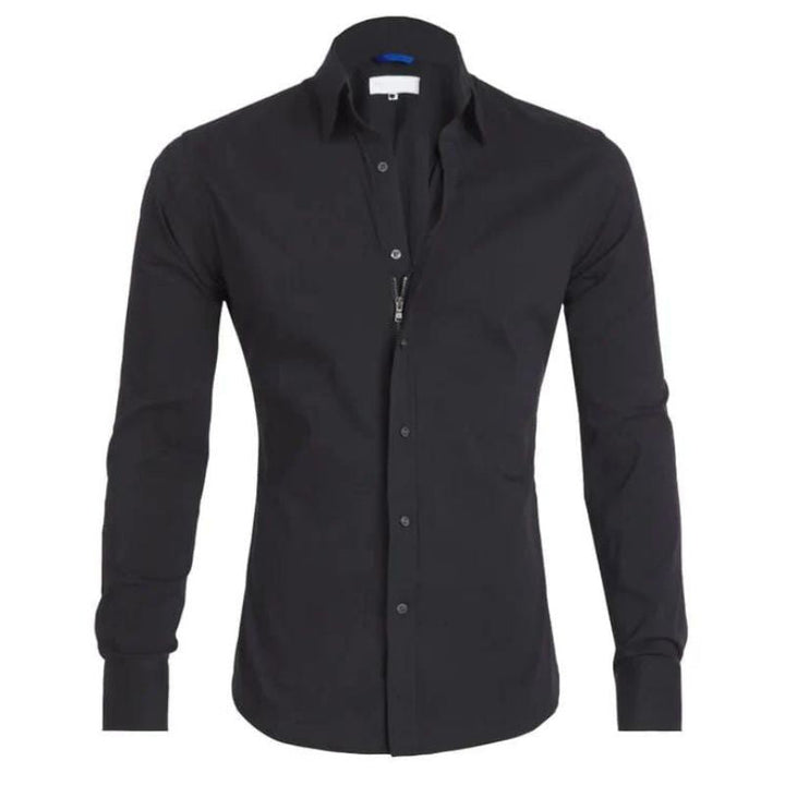 Nash | Wrinkle-Free Shirt with Zip