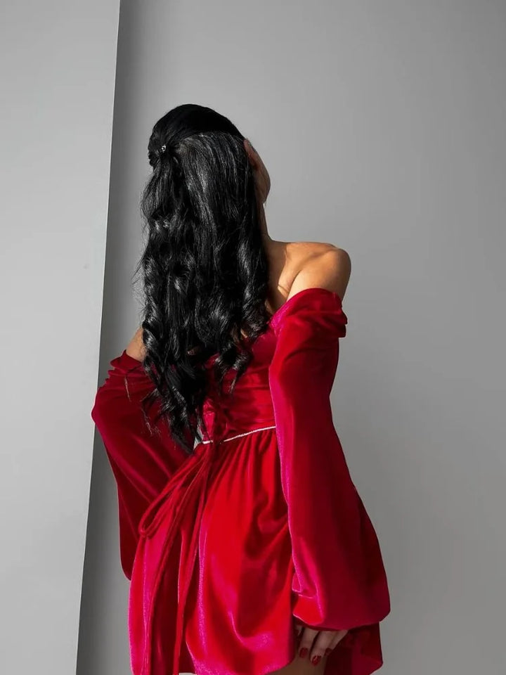 Hope | Velvet Strapless Party Dress