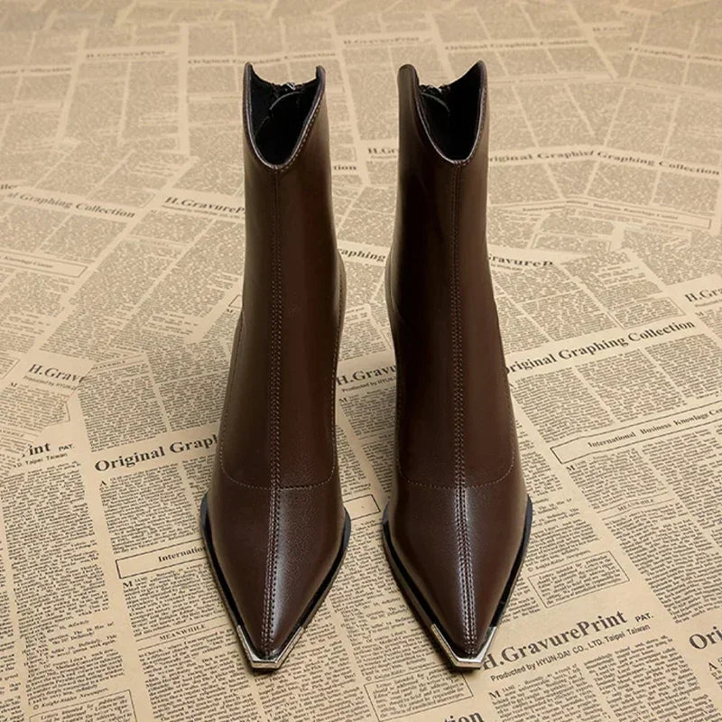 Kendra | Chrome Tip Chelsea Boots