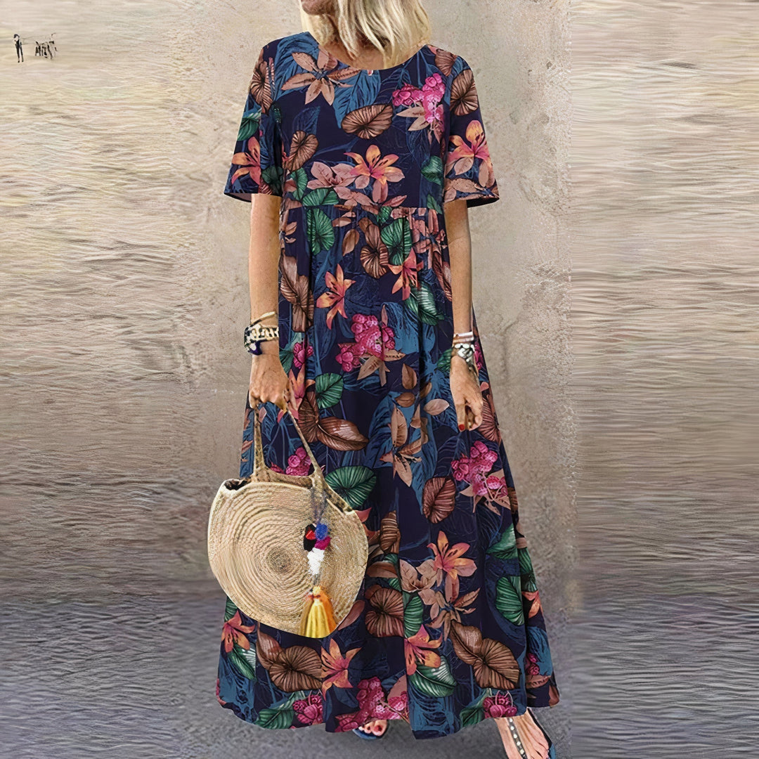 Cassidy | Vibrant Floral Maxi Dress