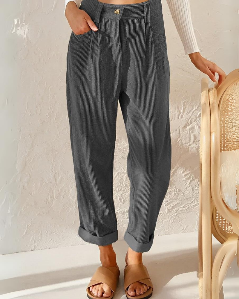 Janna | Stylish Corduroy Trousers