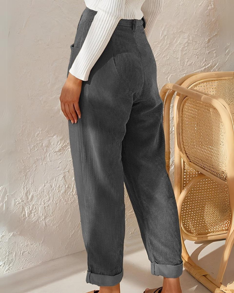 Janna | Stylish Corduroy Trousers