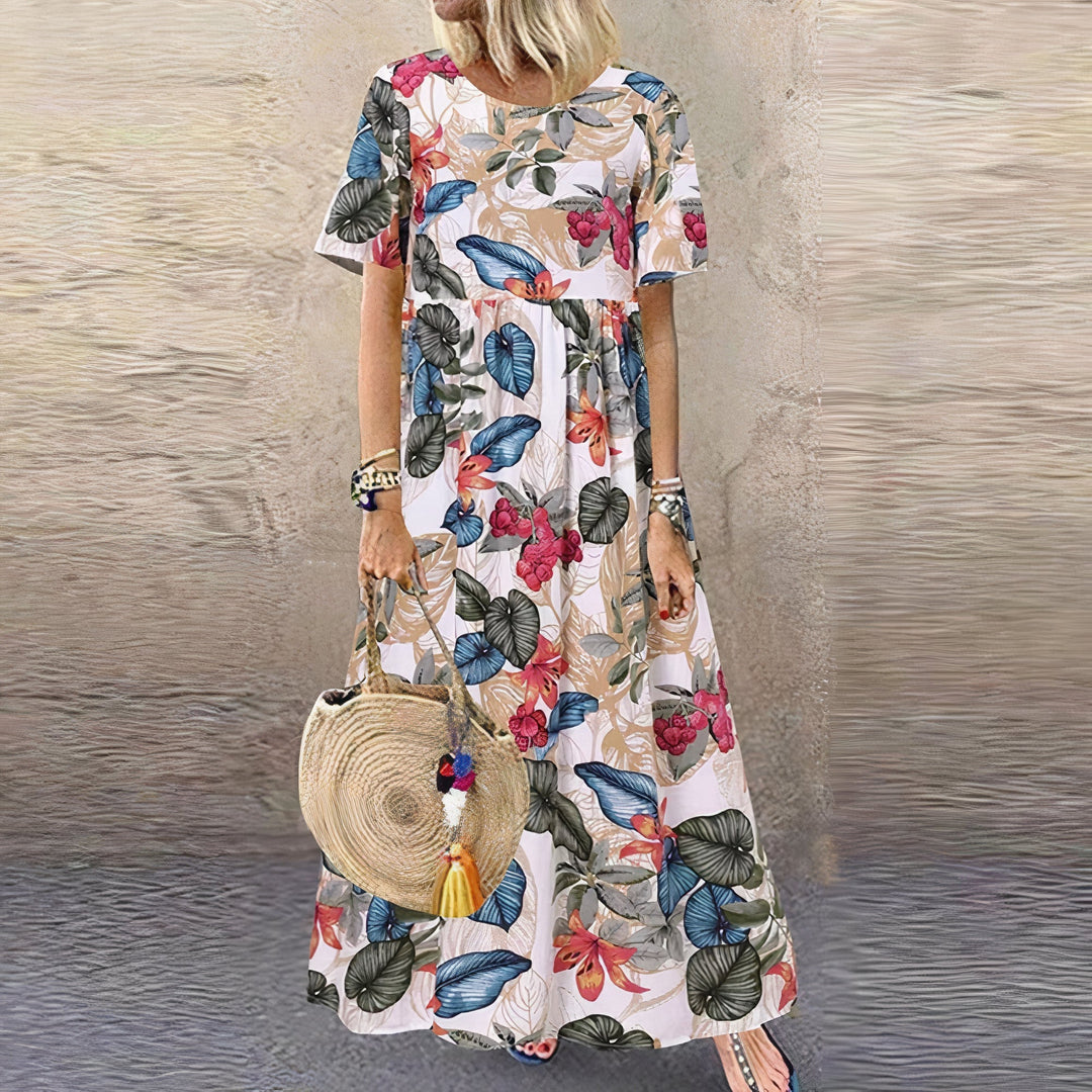 Cassidy | Vibrant Floral Maxi Dress