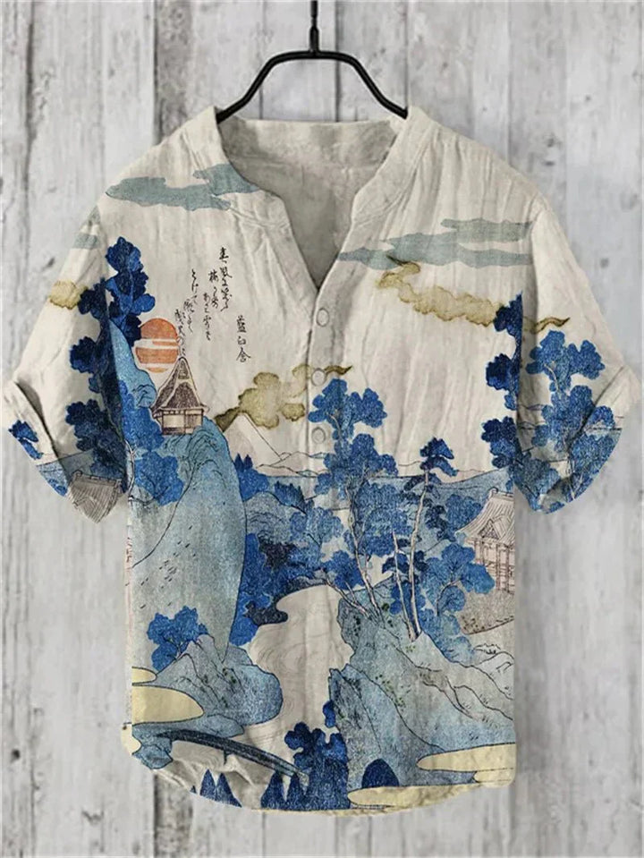 Allen | Artistic Linen-Silk Shirt