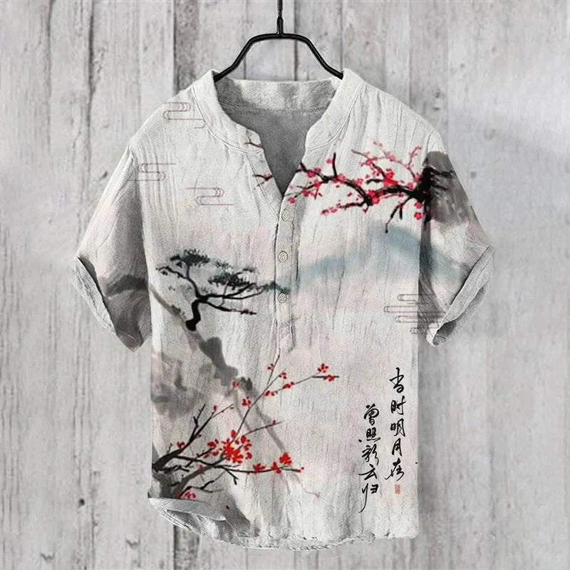 Allen | Artistic Linen-Silk Shirt