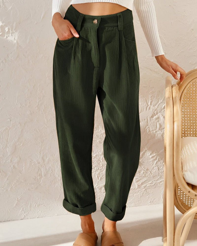 Janna | Stylish Corduroy Trousers