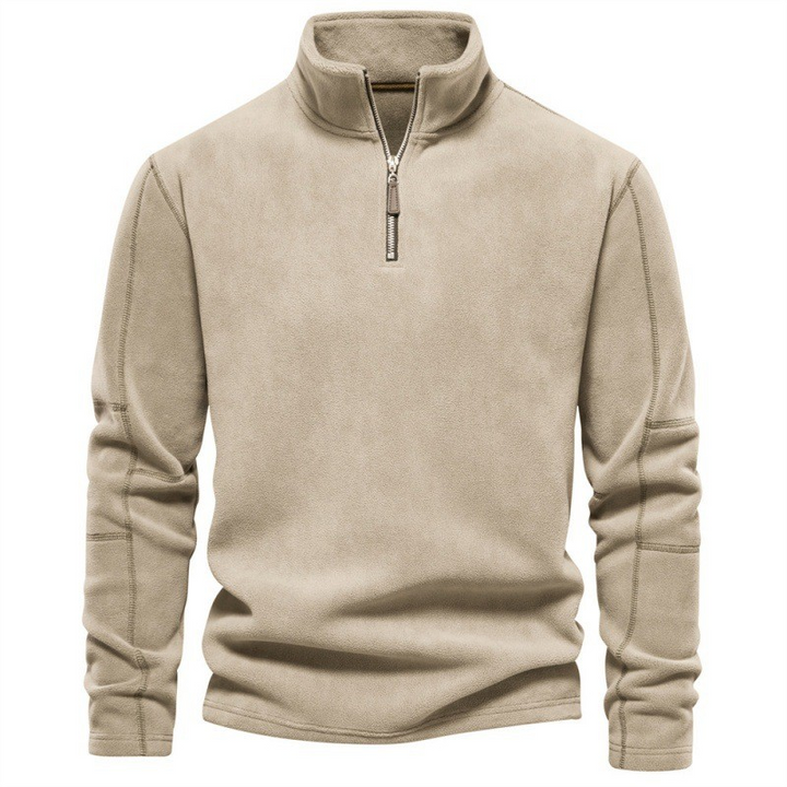 Joshua | Fleece Pullover with Quarter Zipper