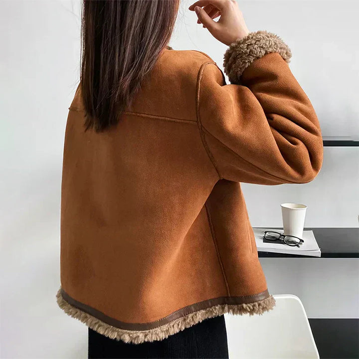 Jolene | Shearling Button Jacket