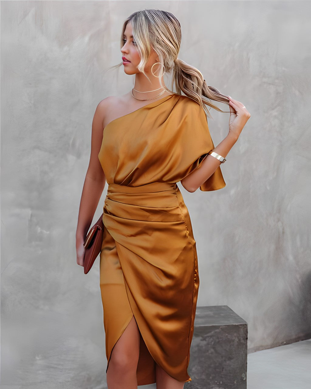 Amanda | Elegant Silk Party Dress