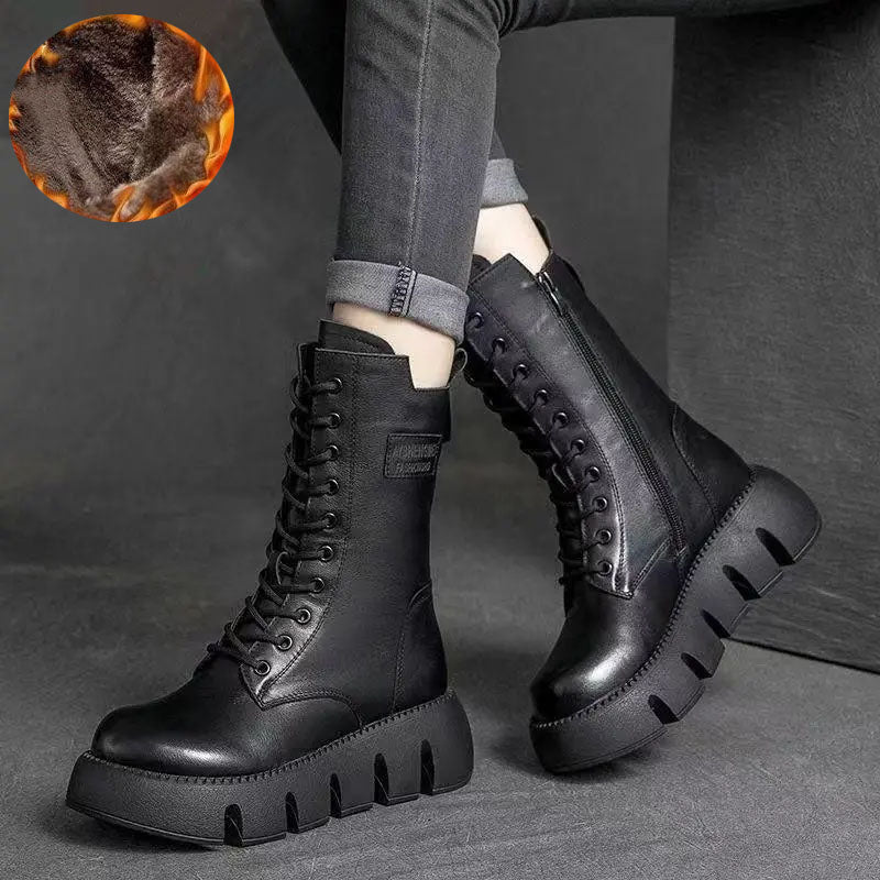 Alisa | Orthopedic Leather Winter Boots