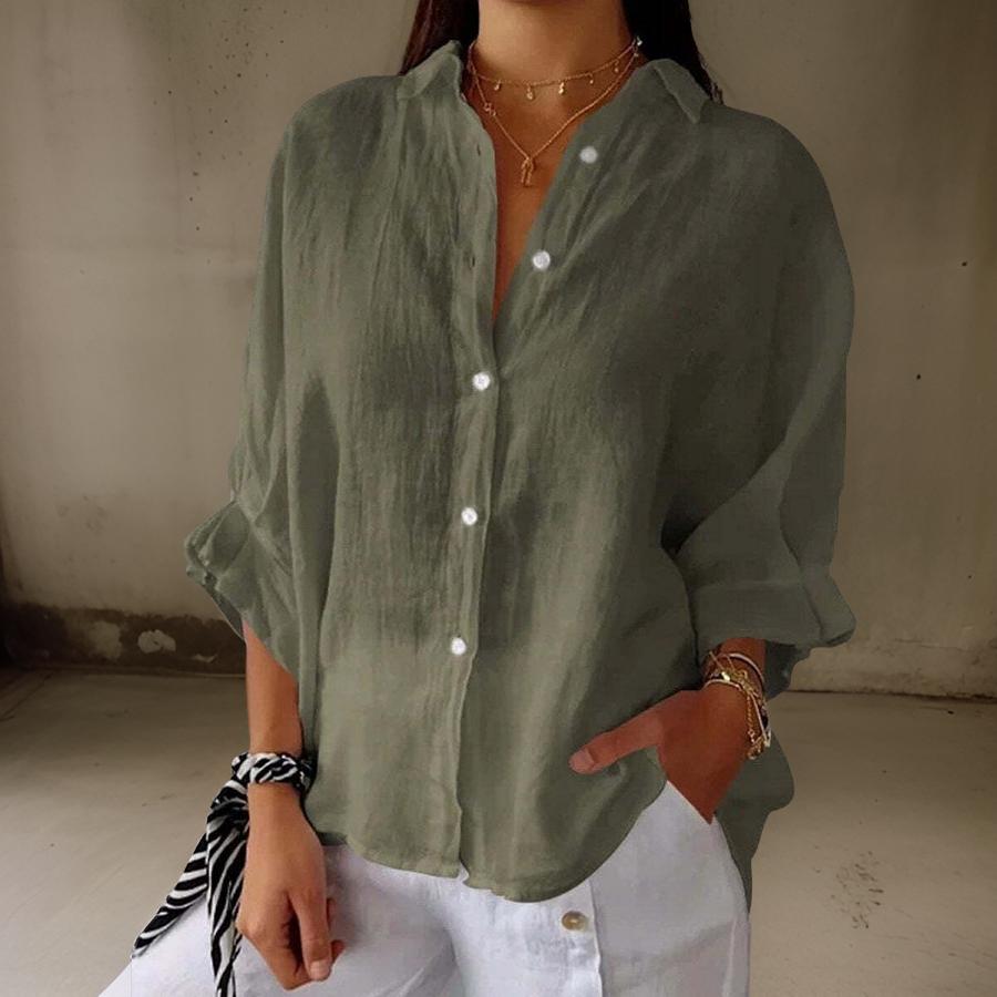 Beatrice | Elegant Linen Blouse