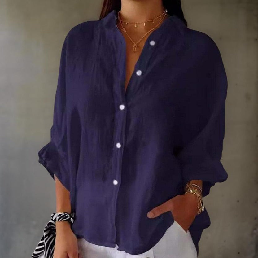 Beatrice | Elegant Linen Blouse