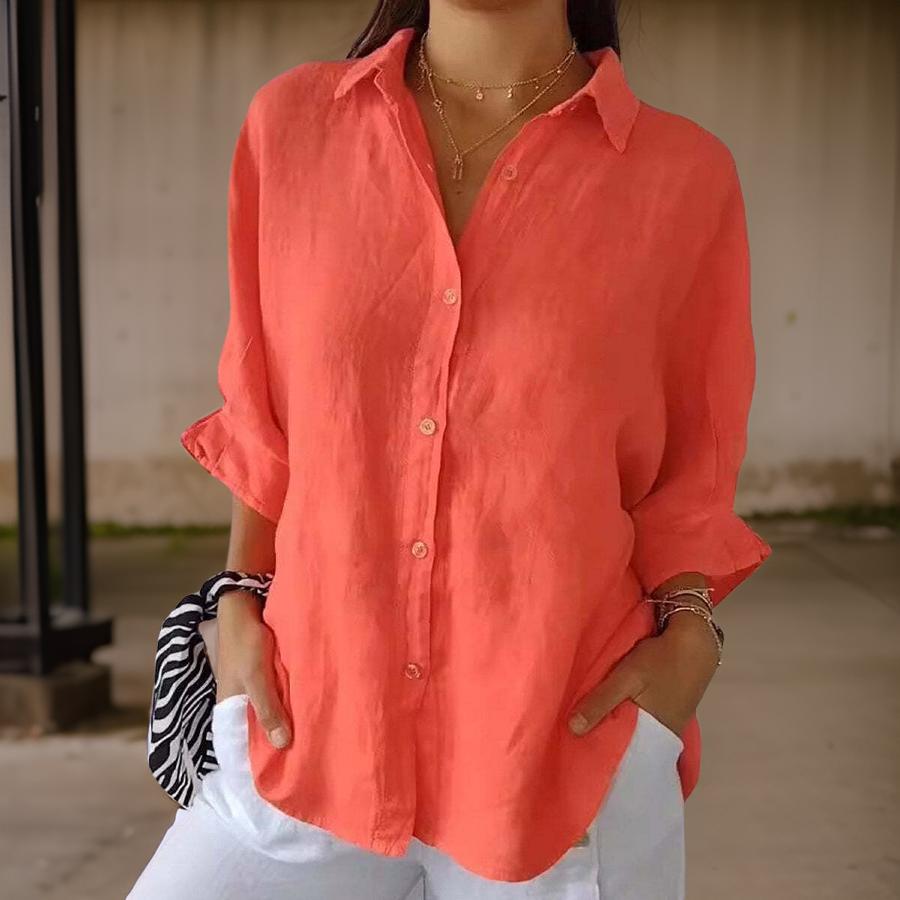 Beatrice | Elegant Linen Blouse