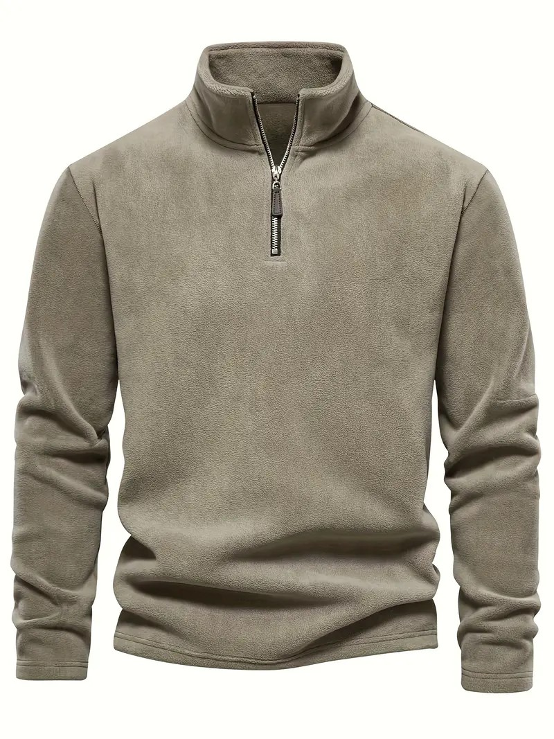 Joshua | Fleece Pullover with Quarter Zipper