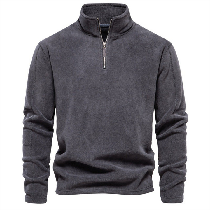 Joshua | Fleece Pullover with Quarter Zipper