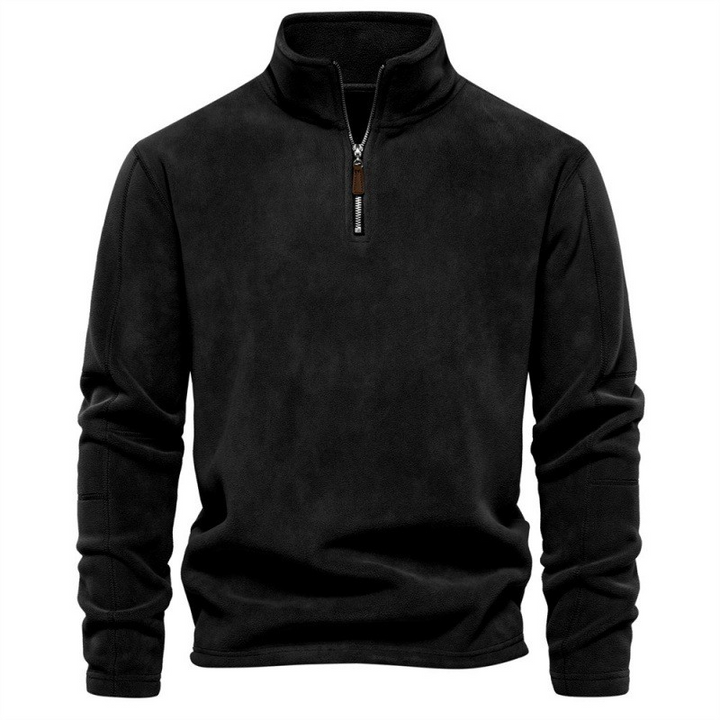 Joshua | Fleece Pullover with Quarter Zipper